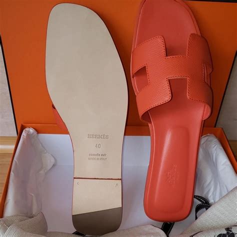 orange hermes oran sandals|oran sandals true to size.